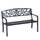 50" Blossoming Pattern Garden Decorative Patio Park Bench with Beautiful Floral Design & Relaxing Comfortable Build