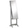 Floor Standing Jewelry Cabinet, Lockable Jewelry Organizer with Full-Length Mirror,  and 4 Adjustable Angles, Grey