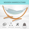11' Wooden Hammock Stand Universal Garden Picnic Camp Accessories, 484lbs