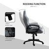 Ergonomic Home Office Chair High Back Task Computer Desk Chair with Padded Armrests, Linen Fabric, Swivel Wheels, and Adjustable Height, Grey