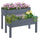 34"x34"x28" Raised Garden Bed 2-Tier Wooden Planter Box for Backyard, Patio to Grow Vegetables, Herbs and Flowers, Gray