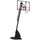 Portable Basketball Hoop, 9.6-11.5FT Screw Jack Height-Adjustable Basketball System with 42'' Backboard and Wheels for Kids Junior Adults Indoor Outdoor Use