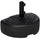 Umbrella Base, Half Round, Sand or Water Filled Patio Umbrella Stand Holder for Lawn, Deck, Backyard and Garden, Fit 1.5"or 2" Pole, Black