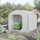 7' x 7' x 6' Portable Walk-in Greenhouse Outdoor Garden Canopy Hot House, Instant Pop-up Setup Zipper Door for Growing Flowers, Herbs, White