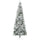 9ft Unlit Snow-Flocked Slim Pine Artificial Christmas Tree with Realistic Branches and 1084 Tips