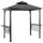 8.3 ft Outdoor Patio Double-tier BBQ Canopy Gazebo with 2 Separate Shelves for Serving & 6 Hooks for Utensils
