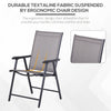 Folding Outdoor Patio Chairs Set of 4 Stackable Portable for Deck, Garden, Camping and Travel