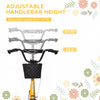 Youth Scooter, Kick Scooter with Adjustable Handlebars, Double Brakes, 16" Inflatable Rubber Tires, Basket, Cupholder, Mudguard Ages 5-12 years old, Orange