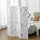 Screen Divider Room Divider Screen with Foldable Design for Indoor Bedroom Office 5.5' Rustic White