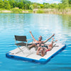 Water Floating Platform Island for Pool, Beach w/ Air Pump & Backpack