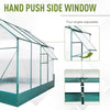 6' x 8' x 7' Walk-in Plant Polycarbonate Greenhouse Hobby Greenhouse for Backyard/Outdoor with Temperature Controlled Window