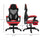 Office Mesh Chair Adjustable Height Recliner Ergonomic Office Chair With Retractable Footrest Wheels Red