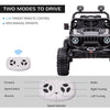 12V Kids Ride-on Truck with Remote Control, Battery-Operated Kids Car with Led Lights, Electric Ride on Toy with Spring Suspension, Music, Horn, 3 Speeds, Black
