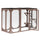 Large Wooden Outdoor Cat Enclosure Catio Cage With 3 Platforms 71" x 32" x 44"