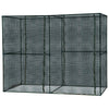 94.5" x 47.25" x 72.75" Walk-in Greenhouse with High-Quality HDPE Cover & 2 Zippered Doors for Plants/Herbs