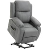 Living Room Power Lift Chair, PU Leather Electric Recliner Sofa Chair for Elderly with Remote Control, Grey