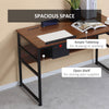 Drafting Table, Adjustable Drawing Desk, Multifunctional Writing Desk with 15-Level Tiltable Tabletop and Storage Shelf for Home Office, Walnut