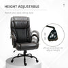 484LBS Big and Tall Ergonomic Executive Office Chair with Wide Seat, High Back Adjustable Computer Task Chair Swivel PU Leather, Brown