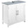 Pedestal Under Sink Cabinet with Double Doors, Modern Bathroom Vanity Unit, Storage Cupboard with Adjustable Shelves, White