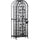 45-Bottle Standing Wine Storage, Floor Wine Rack with Slide-Lock Latch Door, Metal Wine Rack, Wine Bottle Rack for Home Bar, Cellar, Black