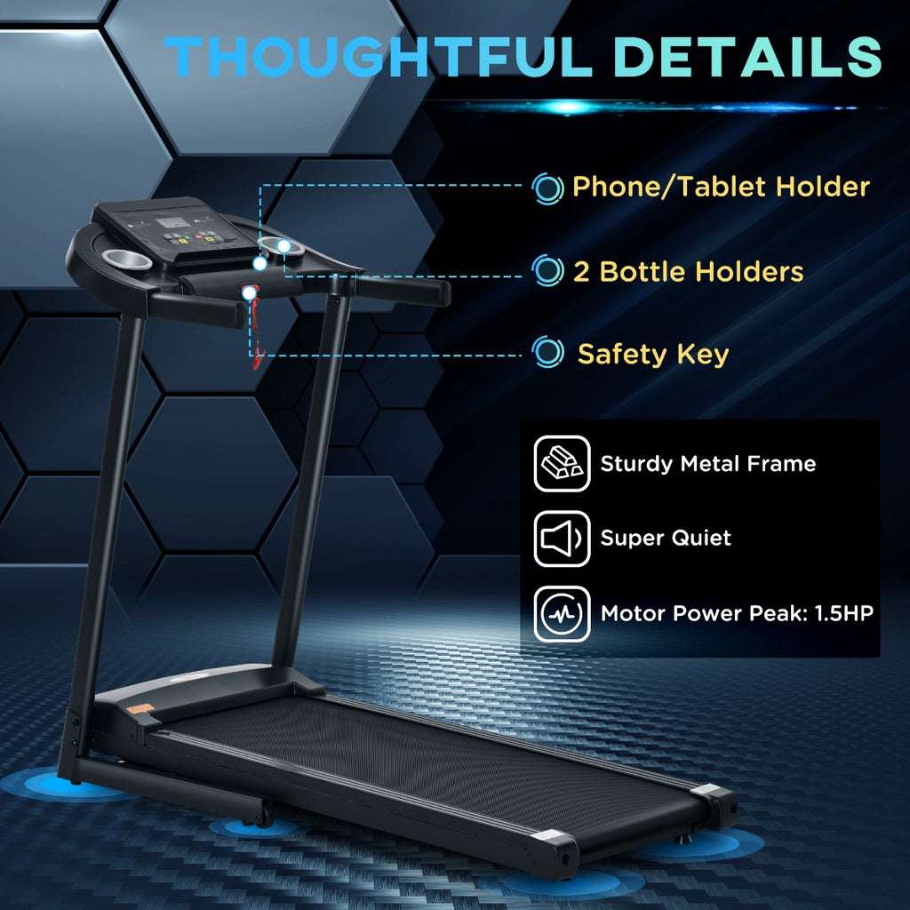 Powertech Running Machine Treadmill Machine Electric Motorised Folding Running Machine 12 Preset