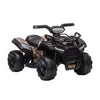Kids 6V Battery Powered Ride On Car Quad Four Wheeler ATV Toy w/ LED Headlights, Black