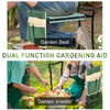 Garden Kneeler Seat Stool Bench Kneeling Pad and 1 Large Side Tool Pouch & Easy Folding Design for Transport & Storage