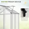 4' L x 6' W Walk-In Polycarbonate Greenhouse with Roof Vent,Greenhouse for Winter