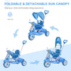 Children Ride-On Moped Tricycle with an Stylish Design & Interactive Music & Lighting Functions - Blue