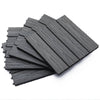 12"x 12" Wood-Plastic Composite 11PCS Quick Interlocking Flooring & Patio Deck Tiles -Grey