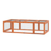 Large Wooden Rabbit Hutch Bunny Hutch Small Animal Habitat Enclosure Outdoor Run and Lockable Doors, Natural