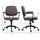 Microfiber Office Chair Desk Chair with 360 Degree Swivel Wheels Adjustable Height Tilt Function Light Brown
