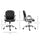 Rolling Chair Armchair Vanity Middle Back Office Chair Tufted Backrest Swivel Rolling Wheels Task Chair With Height Adjustable And Armrests