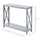 2-Tier Bench Sofa Console Table with Underneath Storage Shelf for the Entryway  Living Room  & Hallway  Grey