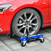 Set of 2 Hydraulic Wheel Dolly Lift for Car Tire Changing Maintenance, Blue