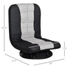 360 Degree Swivel Video Gaming Chair, Folding Floor Sofa 5-Position Adjustable Lazy Chair, Grey