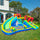 Kids Inflatable Bounce House with Slide, Water Gun, Pool, Climbing Wall with Inflator
