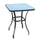 33" Square Bistro Table Garden Dining Table Outdoor Tempered Glass Table