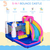 Bounce Castle, Inflatable Trampoline with Water Slide Pool Climb 11.3' x 9.8' x 6.9'