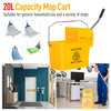 5 Gallon Janitor Mop Bucket with Side Press Wringer