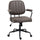 Microfiber Office Chair Desk Chair with 360 Degree Swivel Wheels Adjustable Height Tilt Function Light Brown