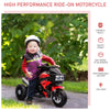6V Kids Motorcycle Dirt Bike Electric Battery-Powered Ride-On Toy Off-road Street Bike w/ Music Horn Headlights Motorbike for Girls Boy Red