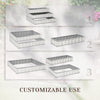 47''x47''x25'' 3 Tier Raised Garden Bed, Metal Elevated Planer Box Kit w/ A Pairs of Glove for Backyard, to Grow Vegetables, Herbs, White