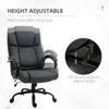 High Back Executive Office Chair 484lbs with Wide Seat, Computer Desk Chair with Linen Fabric, Adjustable Height, Wheels, Charcoal Grey