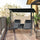 2 Person Porch Swing with Canopy, Covered Patio Swing with Pivot Storage Table, Cup Holder, & Adjustable Overhead Canopy, Black