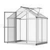 4' L x 6' W Walk-In Polycarbonate Greenhouse with Roof Vent,Greenhouse for Winter