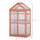32" x 19" x 54" Greenhouse Flower Planter Protection w/ Adjustable Shelves, Double Doors, Garden Wooden Cold Frame Orange