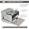 25 lbs Capacity Automatic Chicken Poultry Feeder with a Galvanized Steel and Aluminium Build, Weatherproof Design