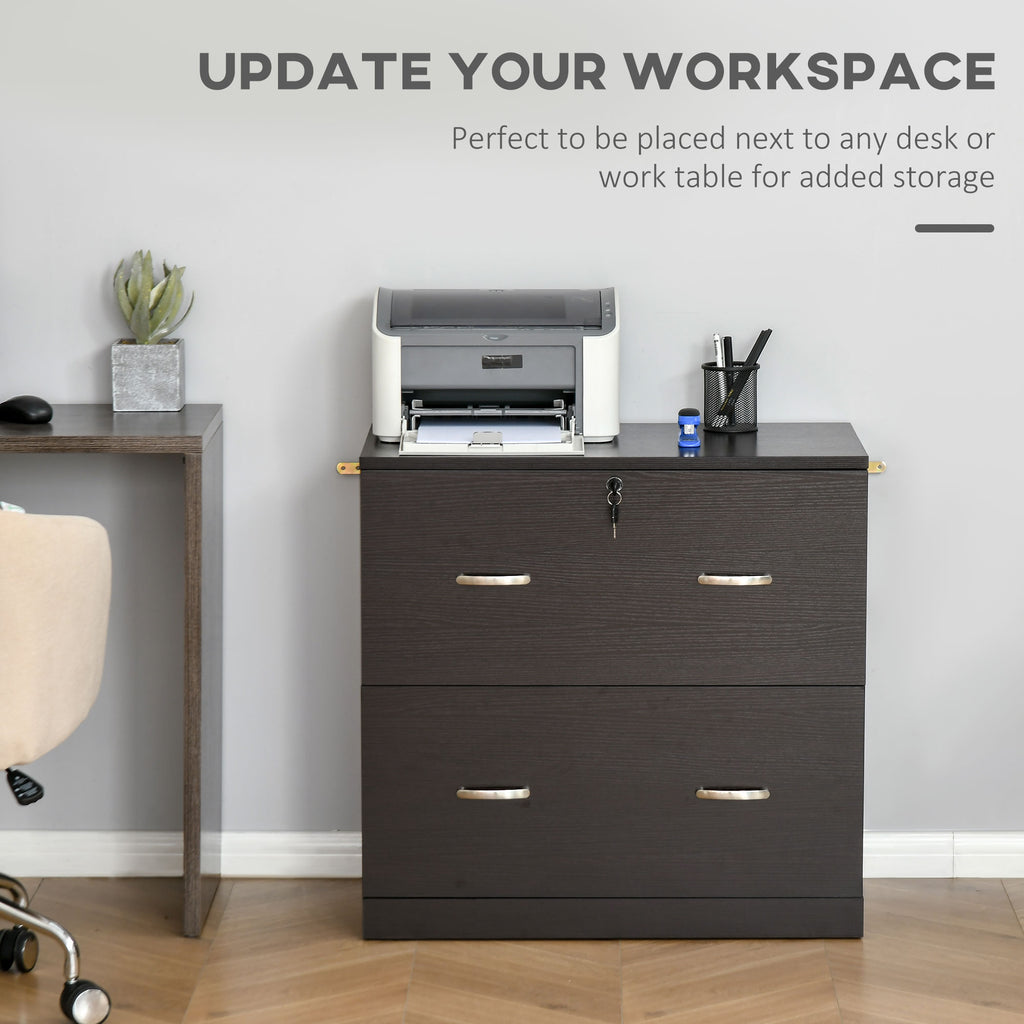 Key Filing Drawer 2-Drawer File Cabinet with Lock and Keys, Vertical Storage Filing Cabi