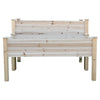 2-Piece Solid Fir Wood Plant Raised Bed Flower Vegetable Herb Grow Box Stand Garden  Step Planter Stand Free Combination